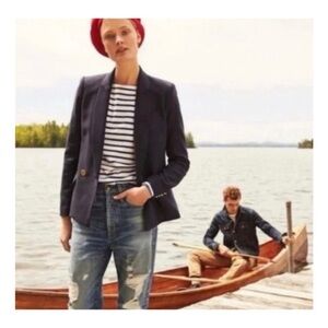 J. Crew 100% wool blazer in navy NWOT